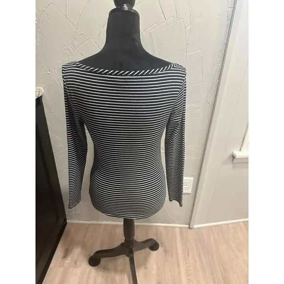 Banana Republic Women Striped Small Top - Picture 2 of 5